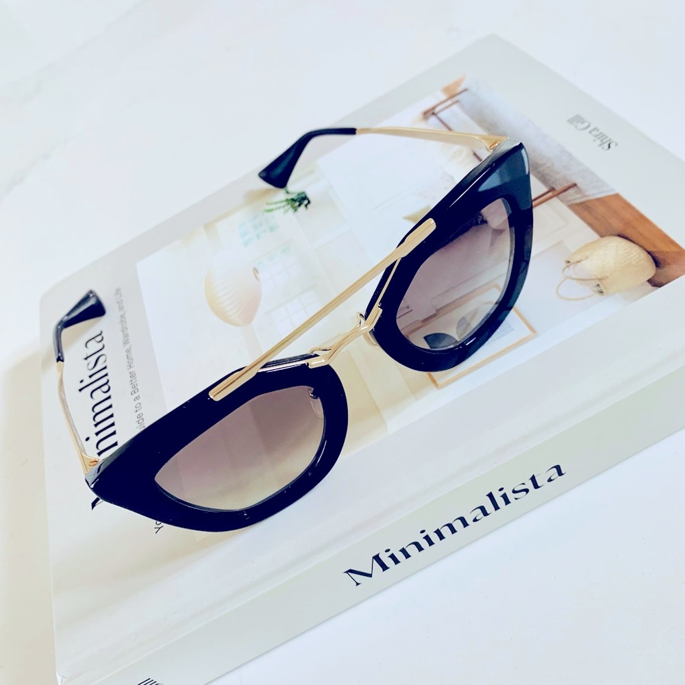 Prada Black & Gold Sunnies